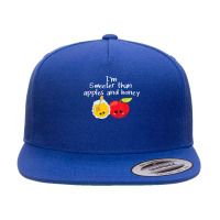 Rosh Hashanah Apples And Honey Shana Tova Jewish New Year T Shirt 5 Panel Snapback Cap | Artistshot