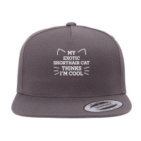 My Exotic Shorthair Cat Thinks I'm Cool Funny Cat Mom Humor T Shirt 5 Panel Snapback Cap | Artistshot