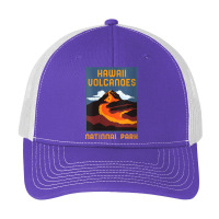 Womens Hawaii Volcanoes National Park Big Island Retro Graphic V Neck Pa Trucker Cap | Artistshot