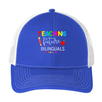 Teaching Future Bilinguals Spanish Teachers Back To School T Shirt Pa Trucker Cap | Artistshot