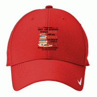 Book Reading Reader If You Mess With My Books I Will Break Out A Level Nike Dri-fit Cap | Artistshot