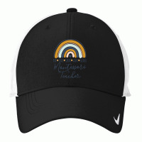 Montessori Squad Teacher Life Teaching Last First Day School Pullover Nike Dri-fit Cap | Artistshot