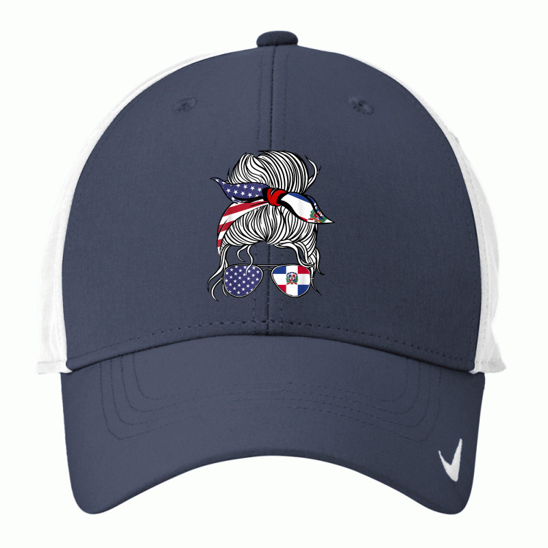 American Dominican Republic Patriot Flag Women Girl Grown T Shirt Nike Dri-FIT Cap by hustonfkobar3 | Artistshot