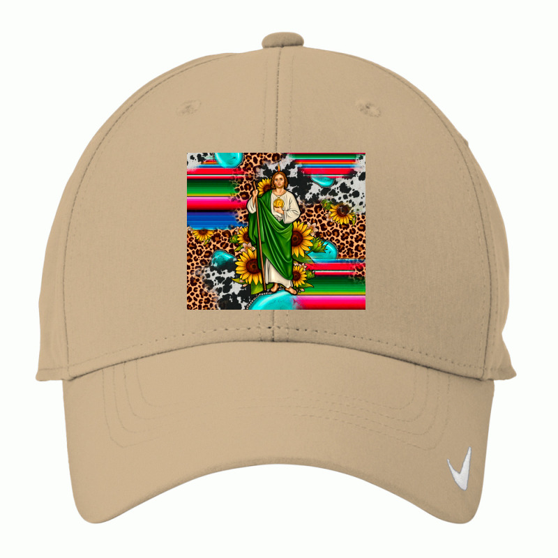 San Judas Leopard Cowhide Gemstone Nike Dri-fit Cap | Artistshot