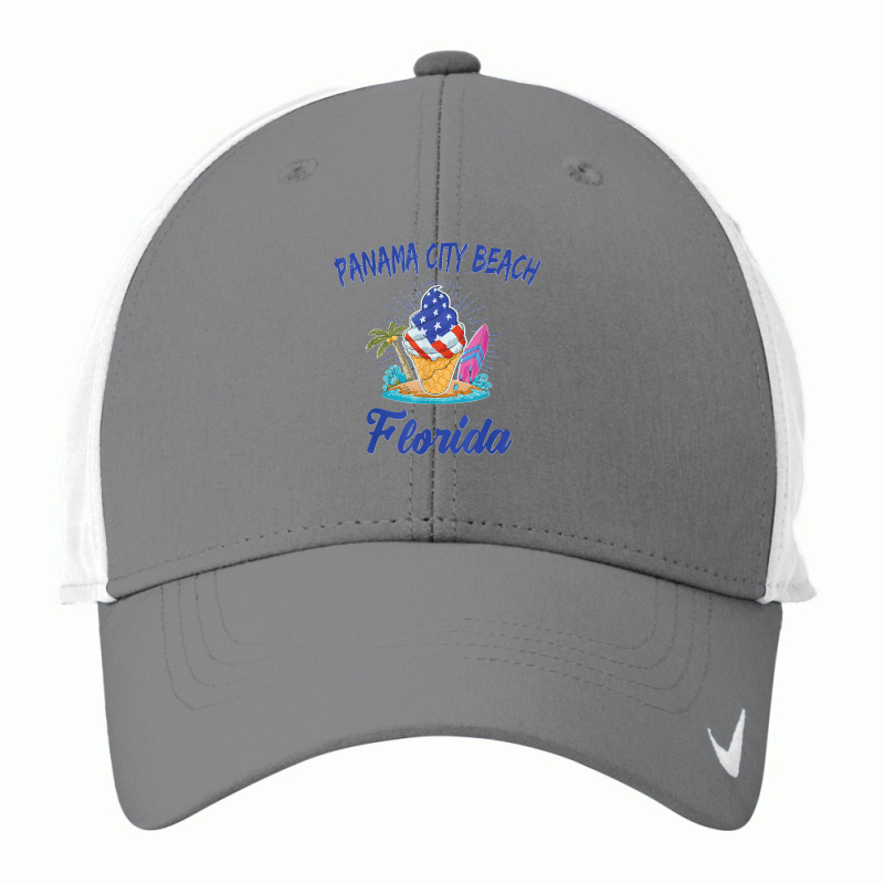 Mens Family Vacation Retro Ice Cream Florida Panama City Beach Nike Dri-FIT Cap by WillyChamp | Artistshot