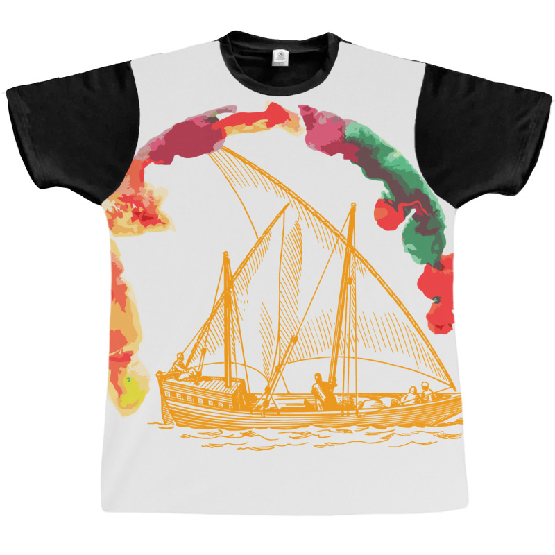 Sailboat Graphic T-shirt | Artistshot