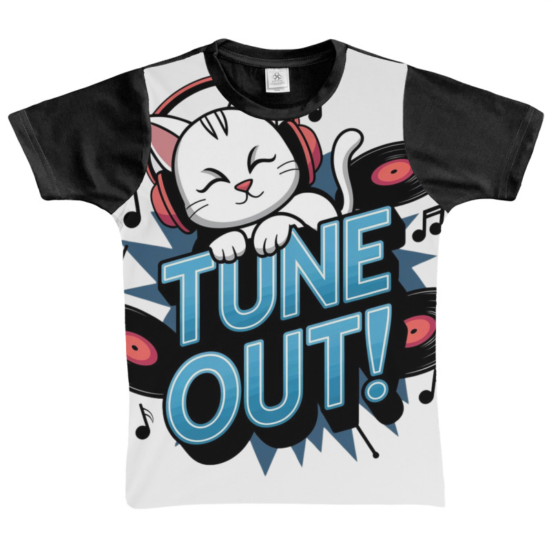 A Baby Cat Wearing Headphones Graphic Youth T-shirt by Kasey | Artistshot