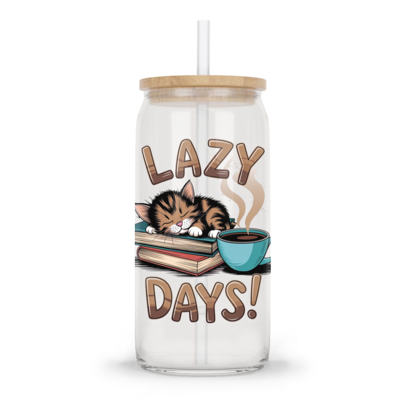 Cat Napping On A Pile Of Books Glass Tumbler | Artistshot