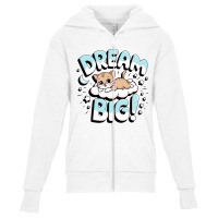 Cat's Big Dream Youth Zipper Hoodie | Artistshot