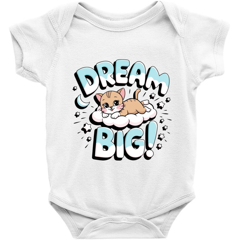 Cat's Big Dream Baby Bodysuit by Kasey | Artistshot