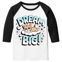 Cat's Big Dream Youth 3/4 Sleeve | Artistshot