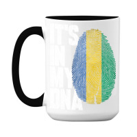 It's In My Dna Gabonese Proud Gabon Flag 15 Oz Coffee Mug | Artistshot