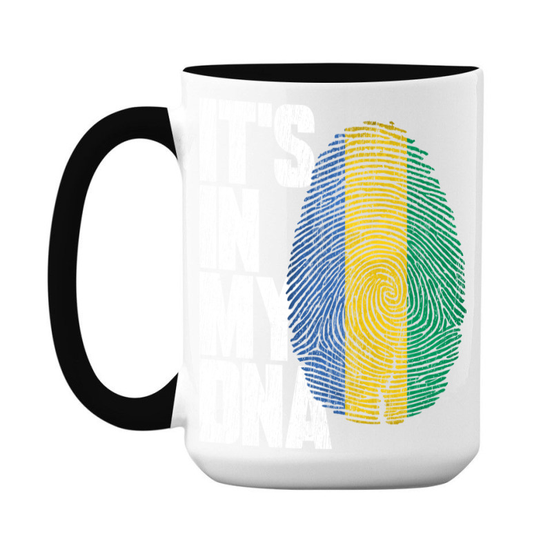 It's In My Dna Gabonese Proud Gabon Flag 15 Oz Coffee Mug | Artistshot