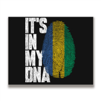 It's In My Dna Gabonese Proud Gabon Flag Metal Print Horizontal | Artistshot