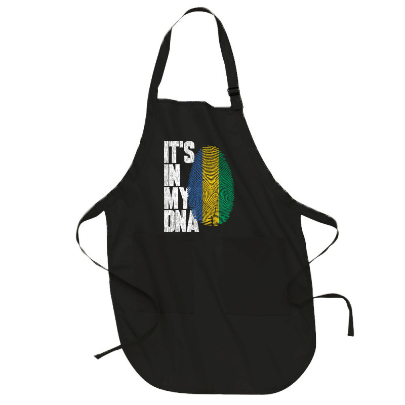 It's In My Dna Gabonese Proud Gabon Flag Full-length Apron | Artistshot