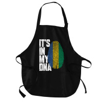 It's In My Dna Gabonese Proud Gabon Flag Medium-length Apron | Artistshot