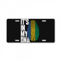 It's In My Dna Gabonese Proud Gabon Flag License Plate | Artistshot