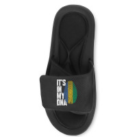 It's In My Dna Gabonese Proud Gabon Flag Slide Sandal | Artistshot