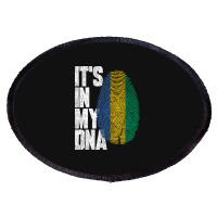 It's In My Dna Gabonese Proud Gabon Flag Oval Patch | Artistshot