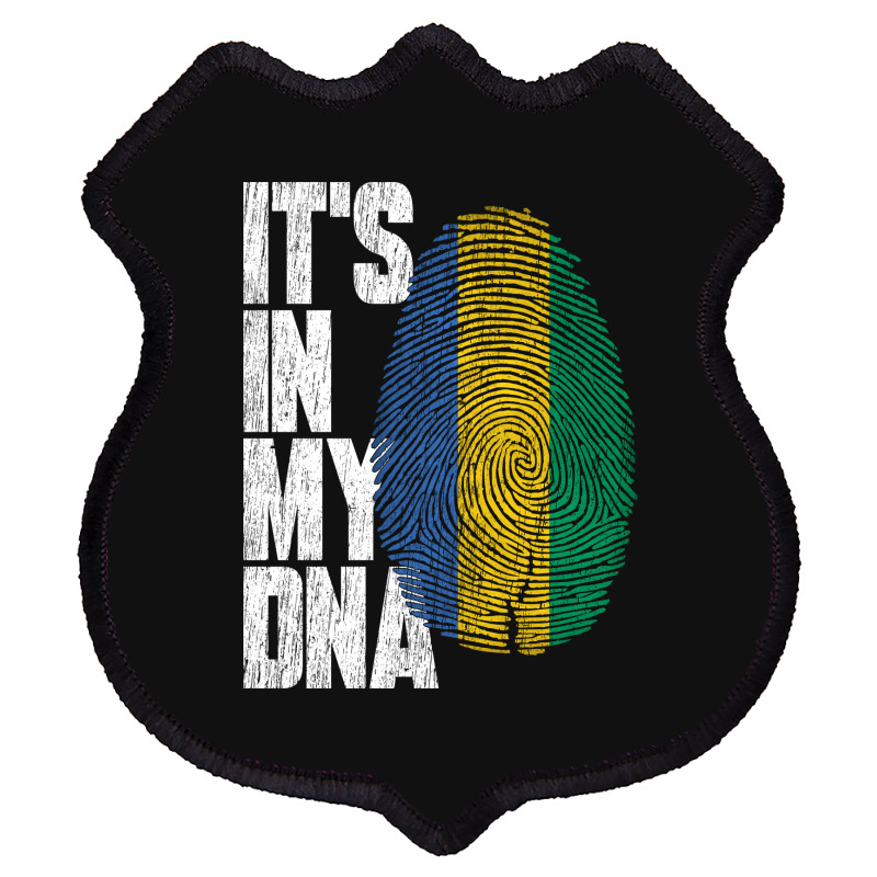 It's In My Dna Gabonese Proud Gabon Flag Shield Patch | Artistshot