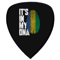 It's In My Dna Gabonese Proud Gabon Flag Shield S Patch | Artistshot