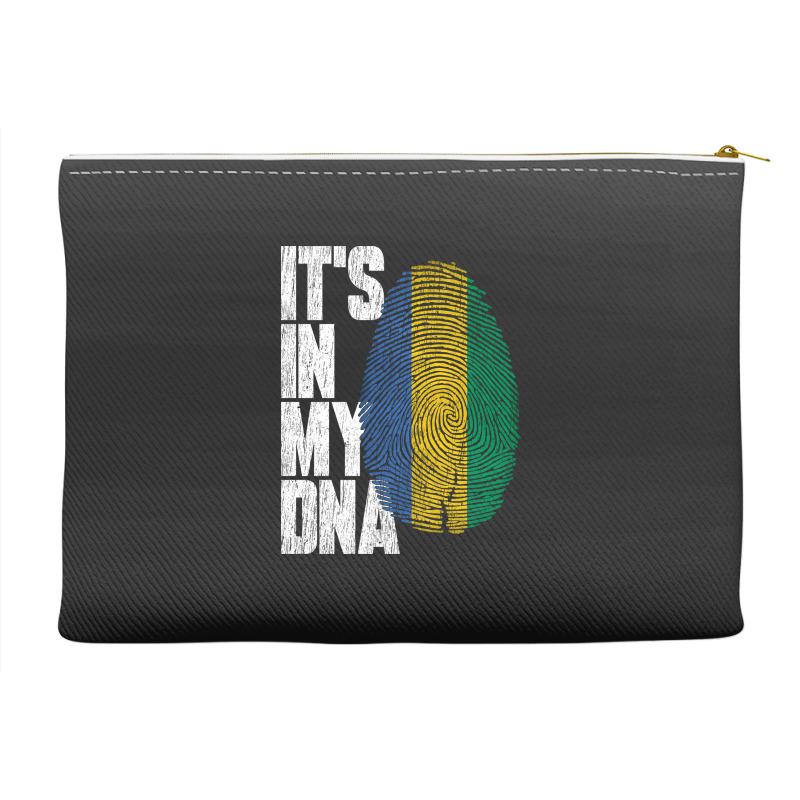 It's In My Dna Gabonese Proud Gabon Flag Accessory Pouches | Artistshot