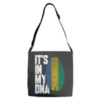 It's In My Dna Gabonese Proud Gabon Flag Adjustable Strap Totes | Artistshot