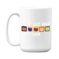 Best Cat Dad Ever Cute 15 Oz Coffee Mug | Artistshot