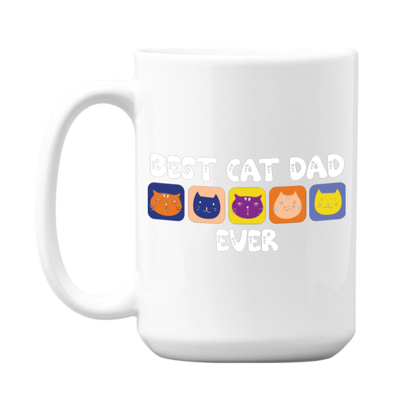 Best Cat Dad Ever Cute 15 Oz Coffee Mug | Artistshot