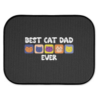 Best Cat Dad Ever Cute Rear Car Mat | Artistshot