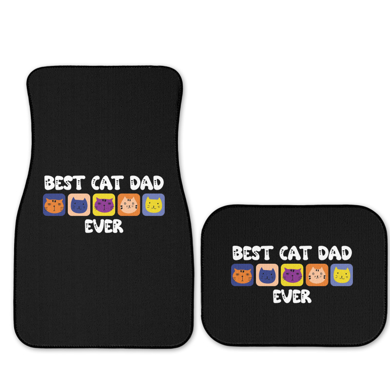 Best Cat Dad Ever Cute Full Set Car Mats | Artistshot