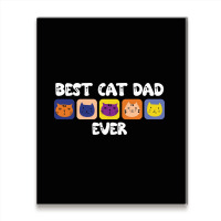 Best Cat Dad Ever Cute Metal Print Vertical | Artistshot