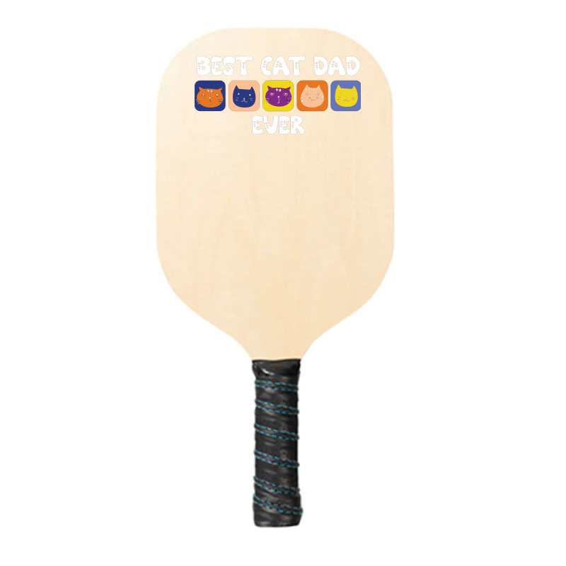 Best Cat Dad Ever Cute Pickleball Paddle | Artistshot