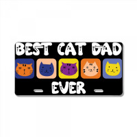 Best Cat Dad Ever Cute License Plate | Artistshot