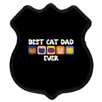 Best Cat Dad Ever Cute Shield Patch | Artistshot