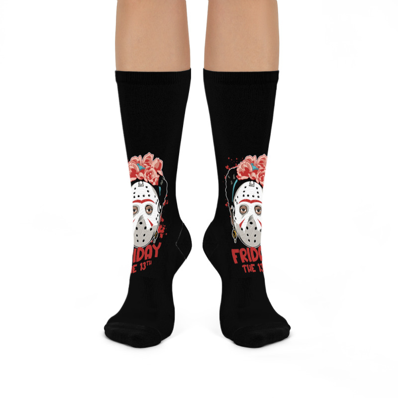 Friday The 13th Frida Kahlo Crew Socks | Artistshot