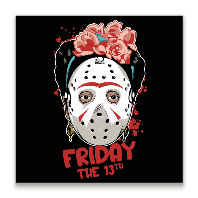 Friday The 13th Frida Kahlo Metal Print Square | Artistshot