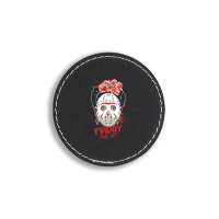 Friday The 13th Frida Kahlo Round Leatherette Patch | Artistshot