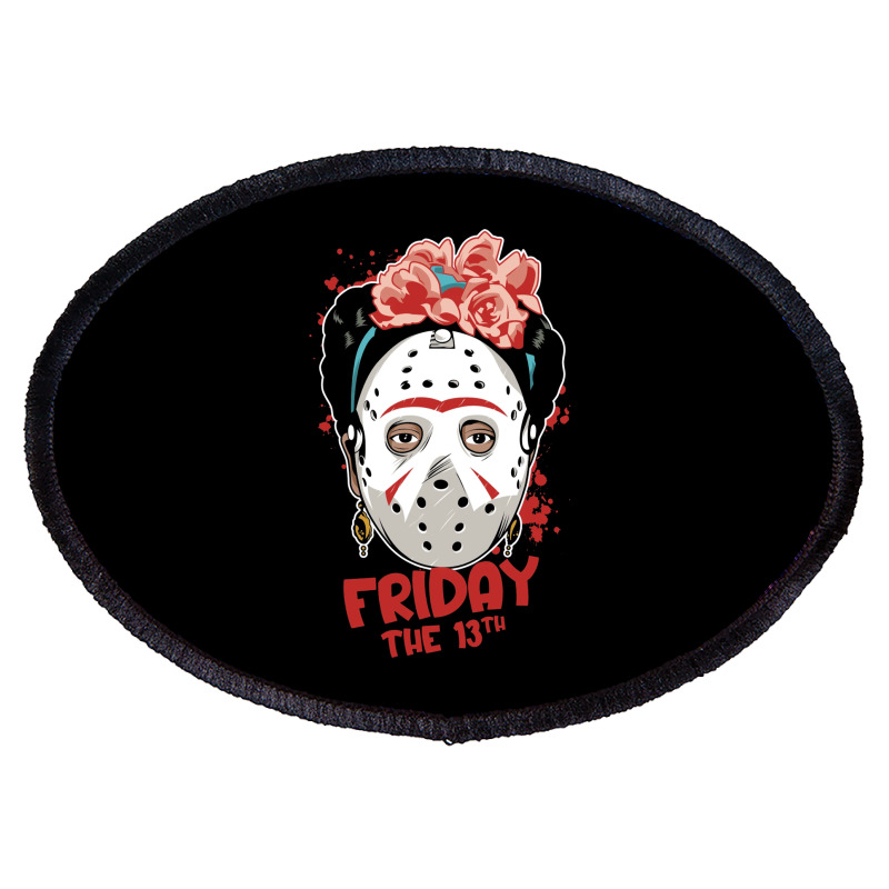 Friday The 13th Frida Kahlo Oval Patch | Artistshot