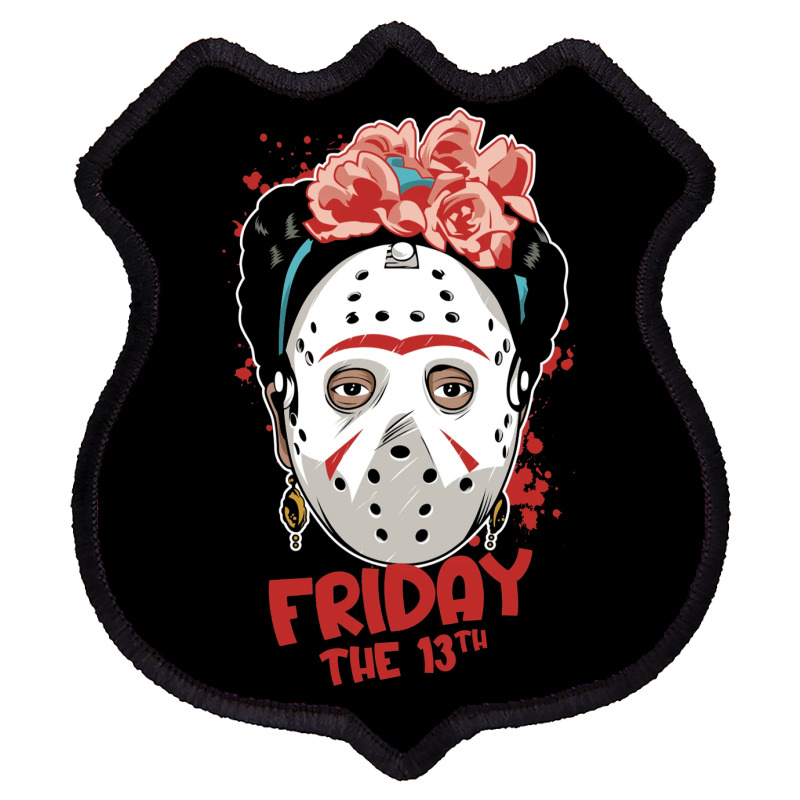 Friday The 13th Frida Kahlo Shield Patch | Artistshot