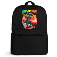 Funny Cool Cat Skateboarder Backpack | Artistshot