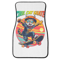 Funny Cool Cat Skateboarder Front Car Mat | Artistshot