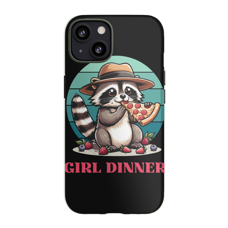 Girl Dinner - Racoon Eating Pizza Iphone 13 Case | Artistshot