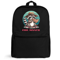 Girl Dinner - Racoon Eating Pizza Backpack | Artistshot