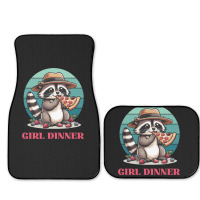 Girl Dinner - Racoon Eating Pizza Full Set Car Mats | Artistshot