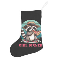 Girl Dinner - Racoon Eating Pizza Holiday Stocking | Artistshot