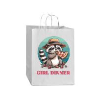 Girl Dinner - Racoon Eating Pizza Mart Paper Bag -13 X 7 X 17 | Artistshot