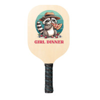 Girl Dinner - Racoon Eating Pizza Pickleball Paddle | Artistshot