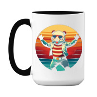 Panda Vintage 15 Oz Coffee Mug | Artistshot