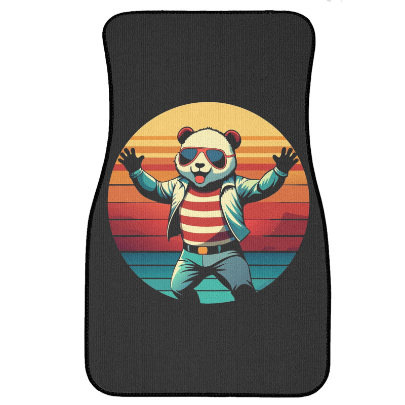 Panda Vintage Front Car Mat | Artistshot